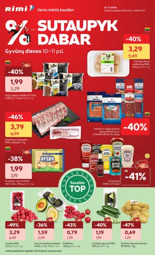 RIMI akcijų leidinys Nr. 17 nuo balandžio 21 d.