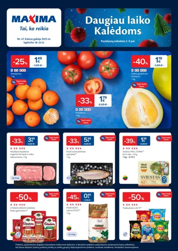 MAXIMA akcijų leidinys Nr. 47 nuo lapkričio 18 d.