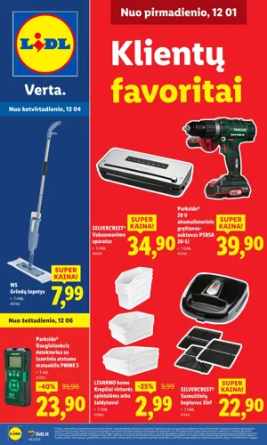 LIDL ne maisto prekių leidinys nuo gruodžio 1 d.
