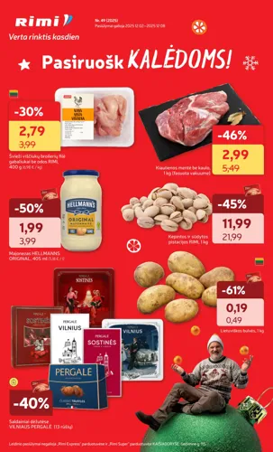 RIMI akcijų leidinys Nr. 49 nuo gruodžio 2 d.
