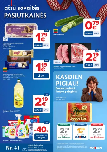 MAXIMA akcijų leidinys Nr. 41 nuo spalio 6 d.