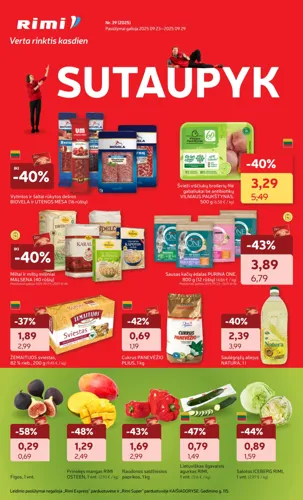 RIMI akcijų leidinys Nr. 39 nuo rugsėjo 23 d.