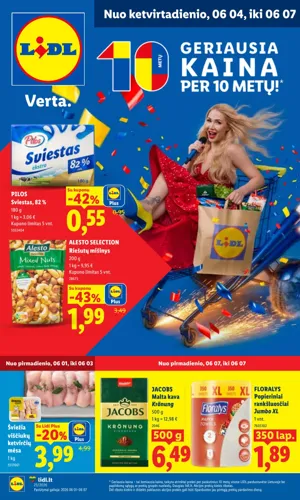 LIDL maisto akcijų leidinys nuo birželio 1 d.
