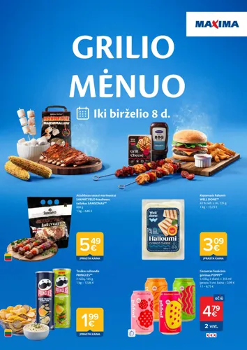MAXIMA akcijų leidinys "GRILIO MĖNUO" nuo gegužės 5 d.