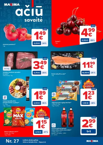 MAXIMA akcijų leidinys Nr. 27 nuo birželio 30 d.