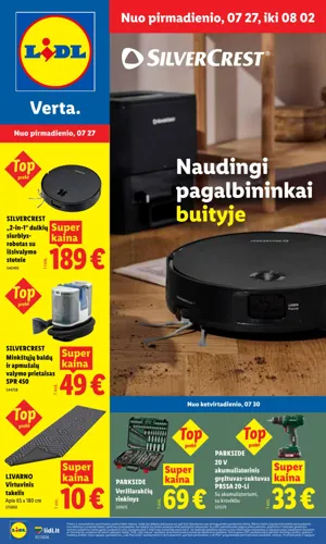 LIDL ne maisto prekių leidinys nuo liepos 27 d.