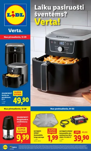 LIDL ne maisto prekių leidinys nuo gruodžio 29 d.