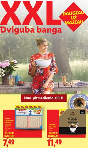 LIDL XXL savaitė akcijų leidinys nuo rugpjūčio 11 d.