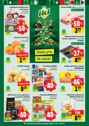 IKI akcijų leidinys Nr. 51 nuo gruodžio 15 d.