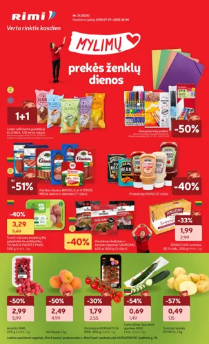RIMI akcijų leidinys Nr. 31 nuo liepos 29 d.