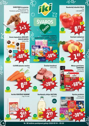 IKI akcijų leidinys Nr. 38 nuo rugsėjo 14 d.