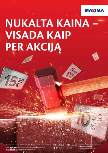 MAXIMA akcijų leidinys "Nukalta kaina – visada kaip per akciją" nuo liepos 29 d.
