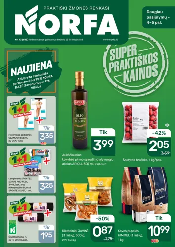 NORFA akcijų leidinys Nr. 13 nuo birželio 25 d.