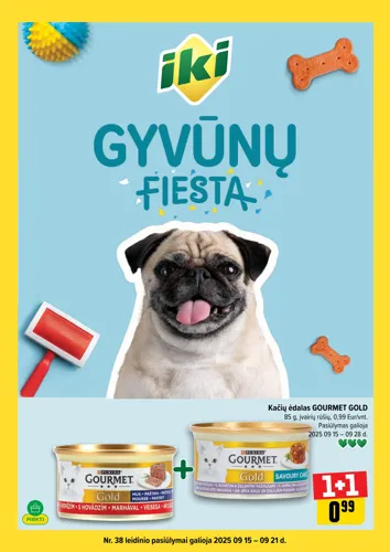 IKI akcijų leidinys "Gyvūnų fiesta" nuo rugsėjo 15 d.