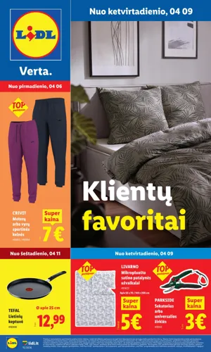 LIDL ne maisto prekių leidinys nuo balandžio 6 d.