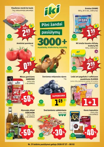 IKI akcijų leidinys Nr. 31 nuo liepos 27 d.