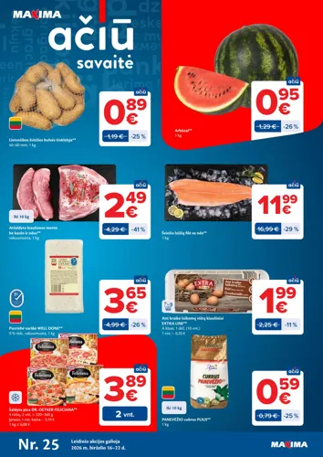 MAXIMA akcijų leidinys Nr. 25 nuo birželio 16 d.