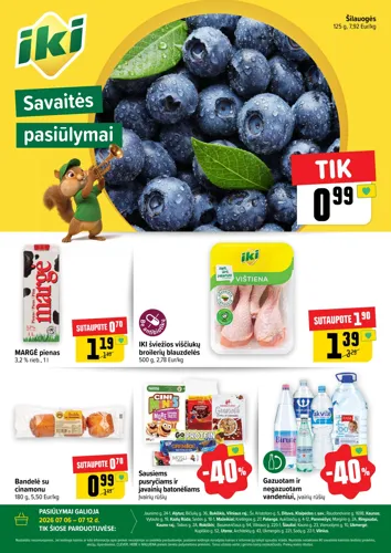 IKI akcijų leidinys "Specialūs pasiūlymai IKI parduotuvės klientams" nuo liepos 6 d.