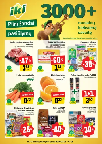 IKI akcijų leidinys Nr. 10 nuo kovo 2 d.