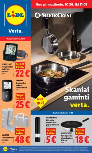 LIDL ne maisto prekių leidinys nuo spalio 26 d.