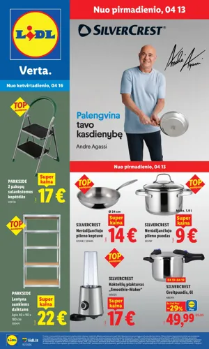 LIDL ne maisto prekių leidinys nuo balandžio 13 d.