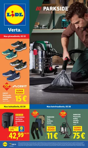 LIDL ne maisto prekių leidinys nuo vasario 23 d.