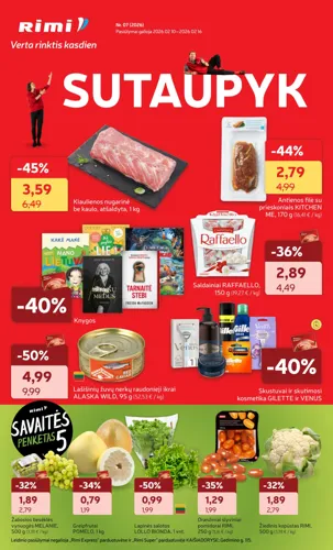 RIMI akcijų leidinys Nr. 7 nuo vasario 10 d.