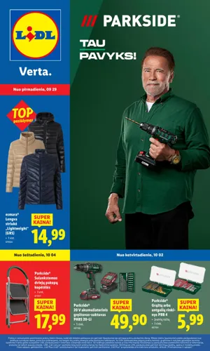 LIDL ne maisto prekių leidinys nuo rugsėjo 29 d.