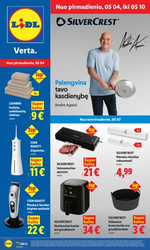 LIDL ne maisto prekių leidinys nuo gegužės 4 d.