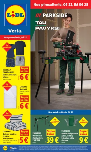 LIDL ne maisto prekių leidinys nuo birželio 22 d.
