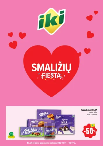 IKI akcijų leidinys "Smaližių fiesta" nuo rugsėjo 1 d.