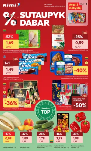 RIMI akcijų leidinys Nr. 31 nuo liepos 28 d.