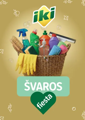 IKI akcijų leidinys "Švaros fiesta" nuo kovo 2 d.