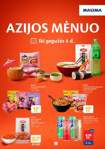 MAXIMA akcijų leidinys "AZIJOS MĖNUO" nuo balandžio 7 d.