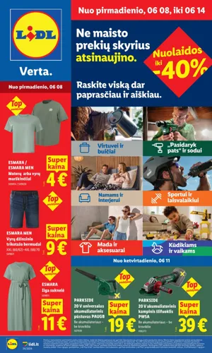 LIDL ne maisto prekių leidinys nuo birželio 8 d.